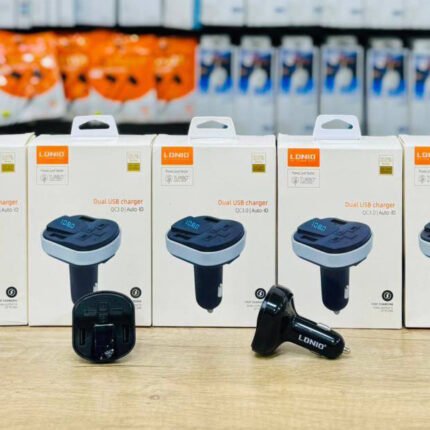 مشغل MP3 للسيارة LDNIO QC3.0 – بلوتوث، FM، مكبر صوت، شحن سريع USB بقدرة 20 واط